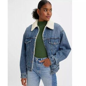 LEVI’S 90s SHERPA TRUCKER JACKET Medium Indigo size M